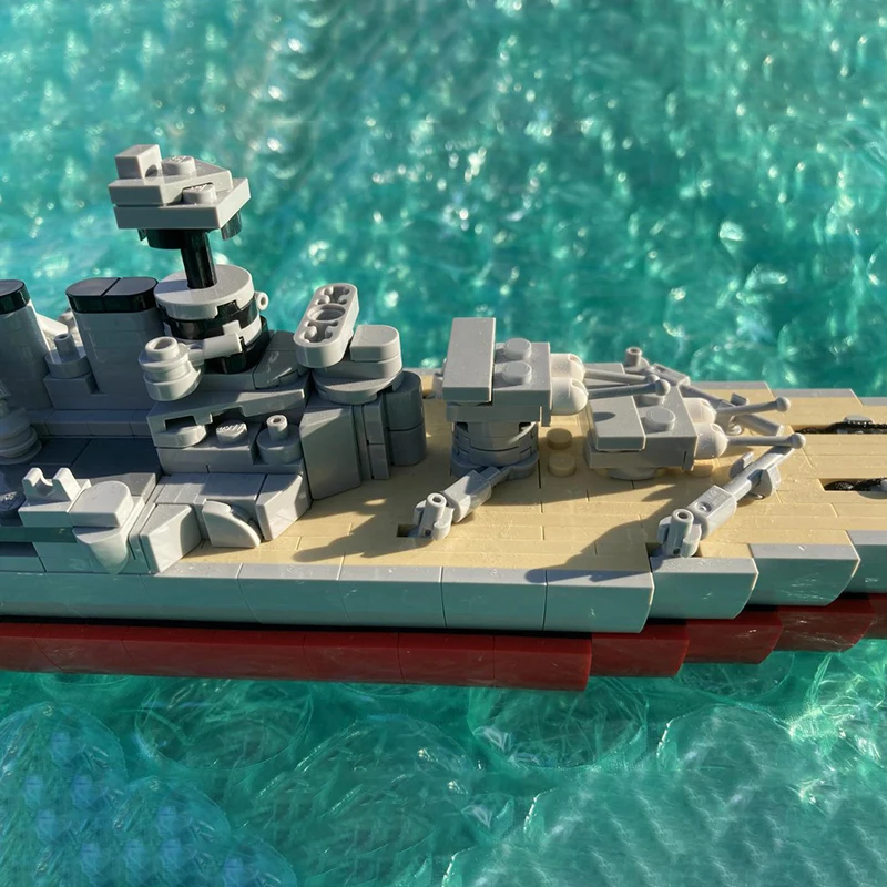 1:400 Scale UCS WWII HMS Hood British Battle Cruiser MOC Building Blocks Battleship Display Model Bricks Christmas Present