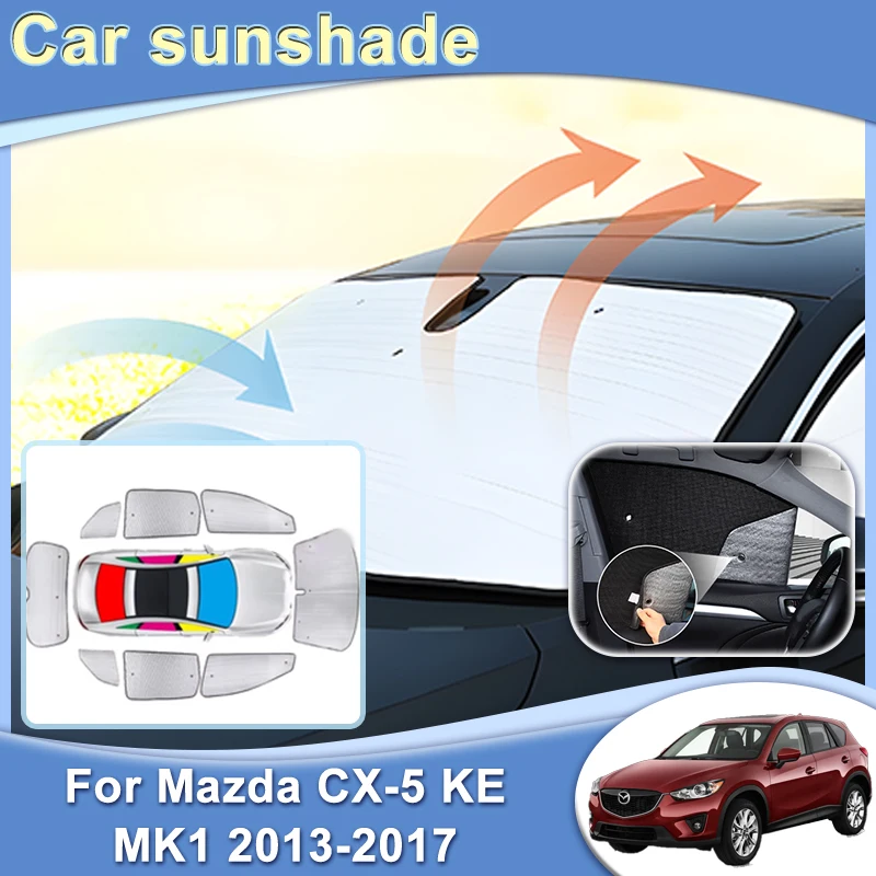 

Car Sunshade For Mazda CX-5 CX5 CX 5 KE MK1 2013 2014 2015 2016 2017 Sun Visor Window Sun Shade Heat Insulation Auto Accessories