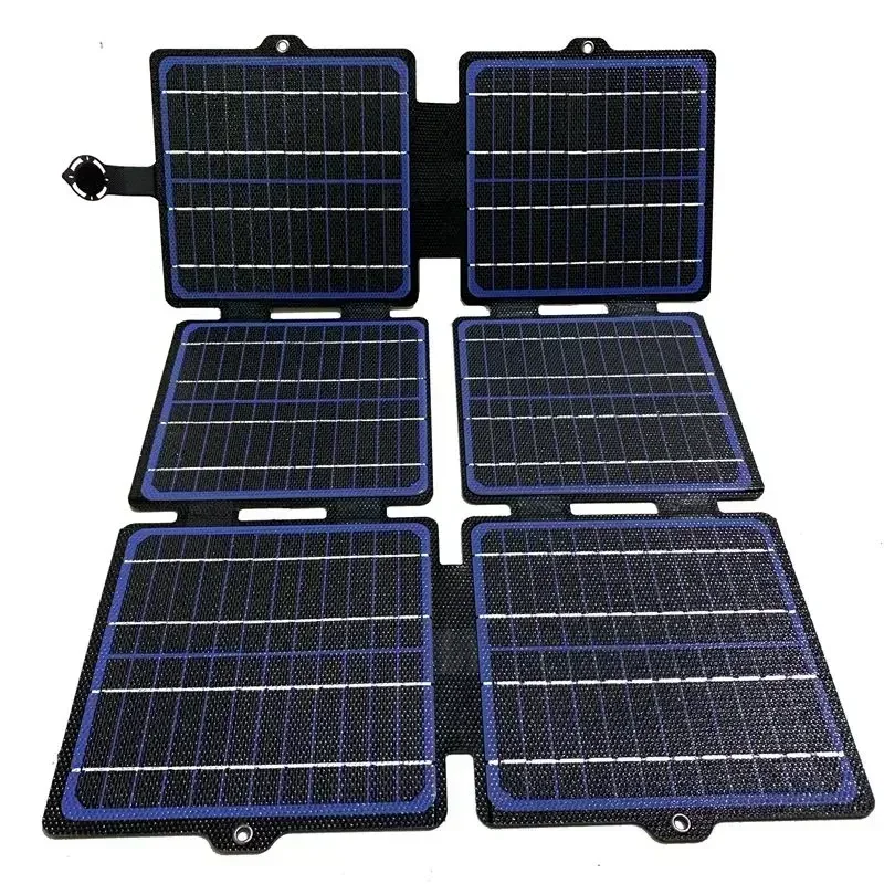 150W Foldable Solar Panel ETFE 5V/12V Waterproof Solar Charger Portable Mobile Power USB+Type-C+DC for Outdoor Camping Hiking