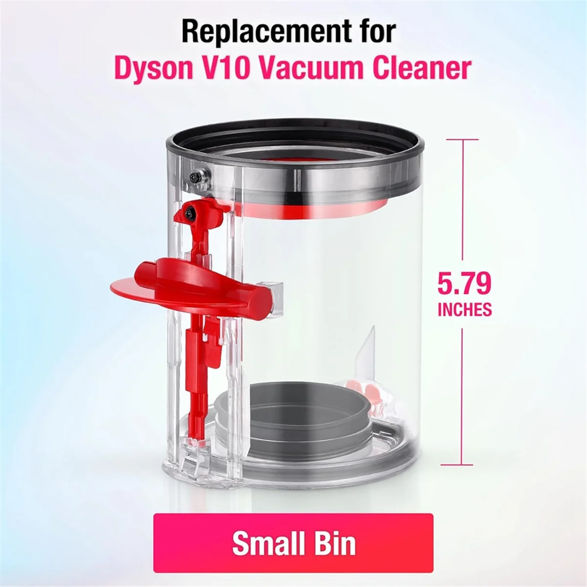 Upgraded Dust Bin Replacement for Dyson V10 SV12 Vacuum Cleaner Canister/Dust Bucket, Small Bin Part No.969509-02