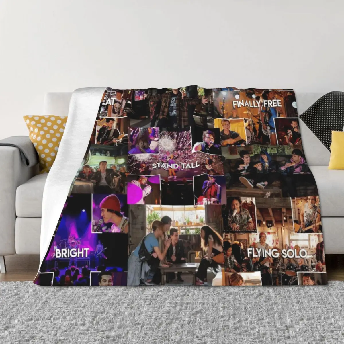 

Julie and The Phantoms collage Throw Blanket Shaggy valentine gift ideas warm for winter Polar Blankets