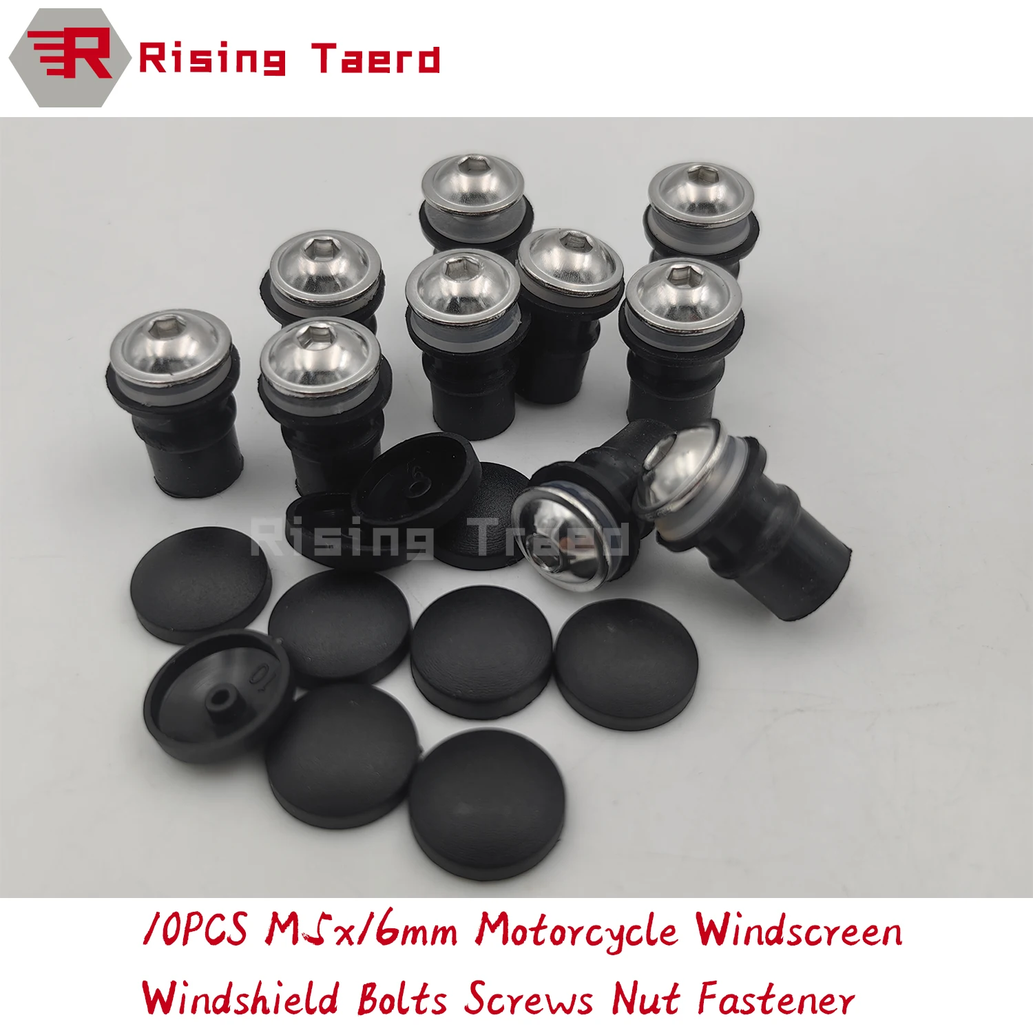 10PCS M5x16mm Motorcycle Windscreen Windshield Bolts Screws Nut Fastener For Honda CB CBR Suzuki GSX Yamaha MT Kawasaki Ninja ZX