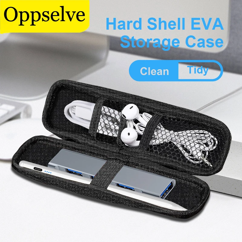 Protective Storage Case Pouch EVA Cover Sleeve for Apple Pencil iPencil 2 Cables Earphones SD Card U Disk Hard Shell Carry Bag