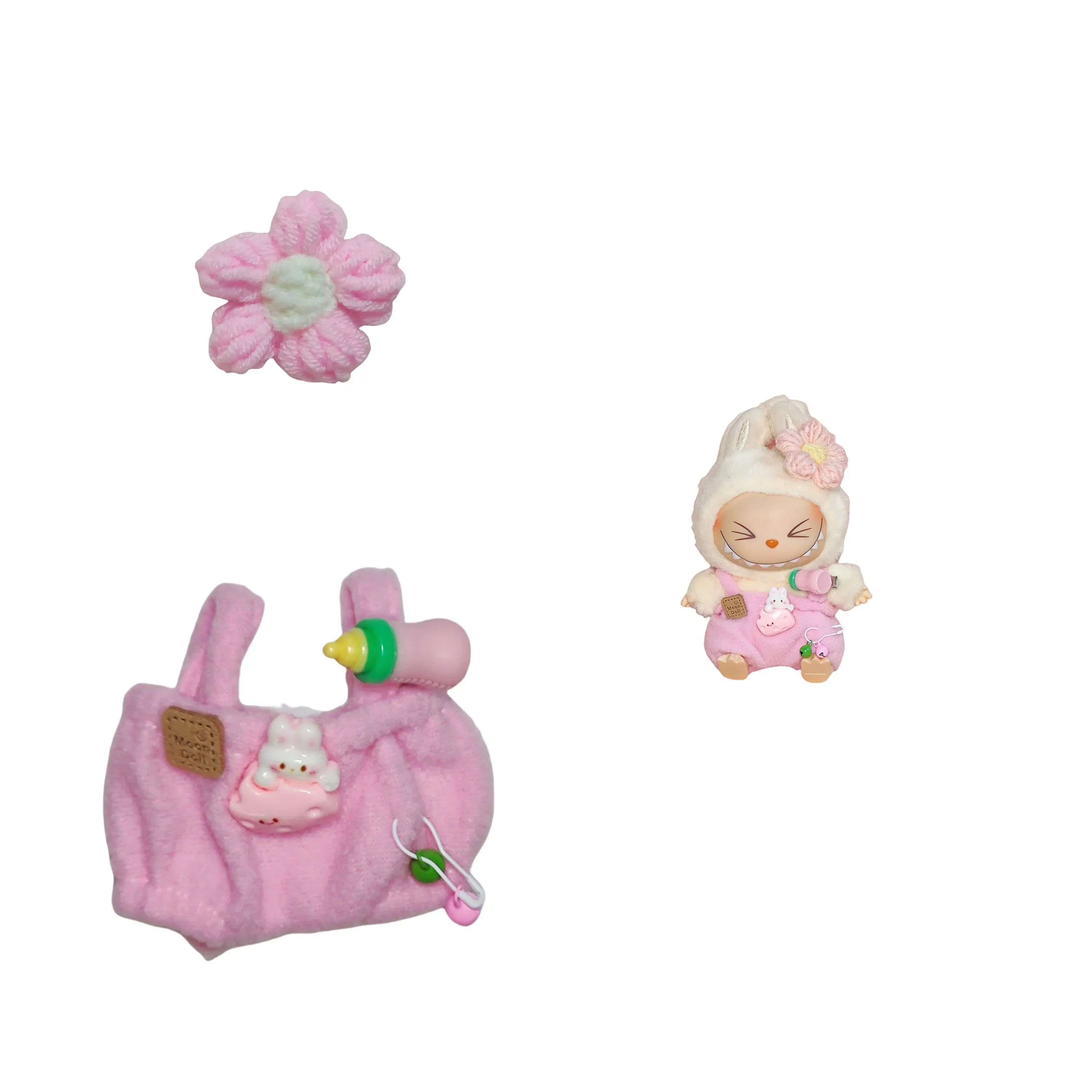 

Clothes for Labubu sitting baby clothes cute macaron accessories Cute Decoration Clothes