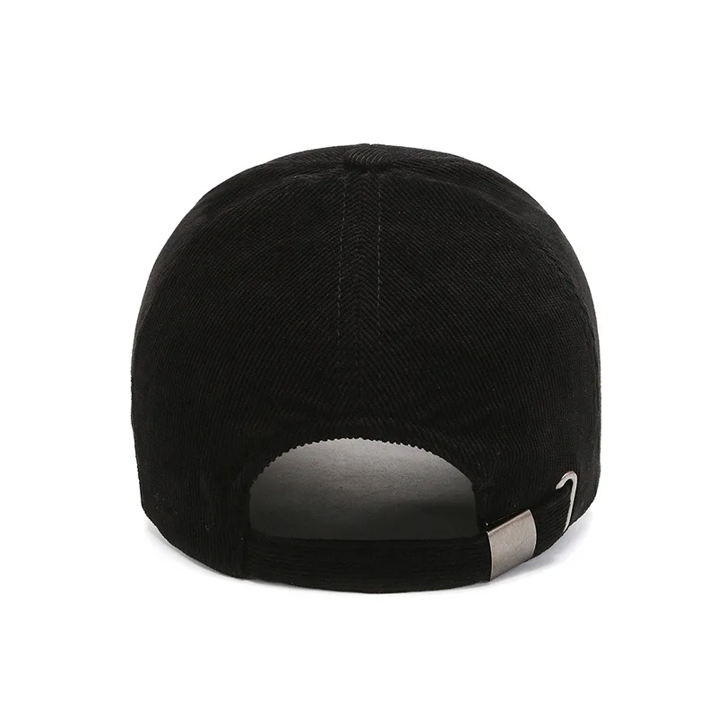 Gorra de béisbol de marca para hombre y mujer, gorro de pana dura, color liso, informal, Snapback, para Otoño e Invierno