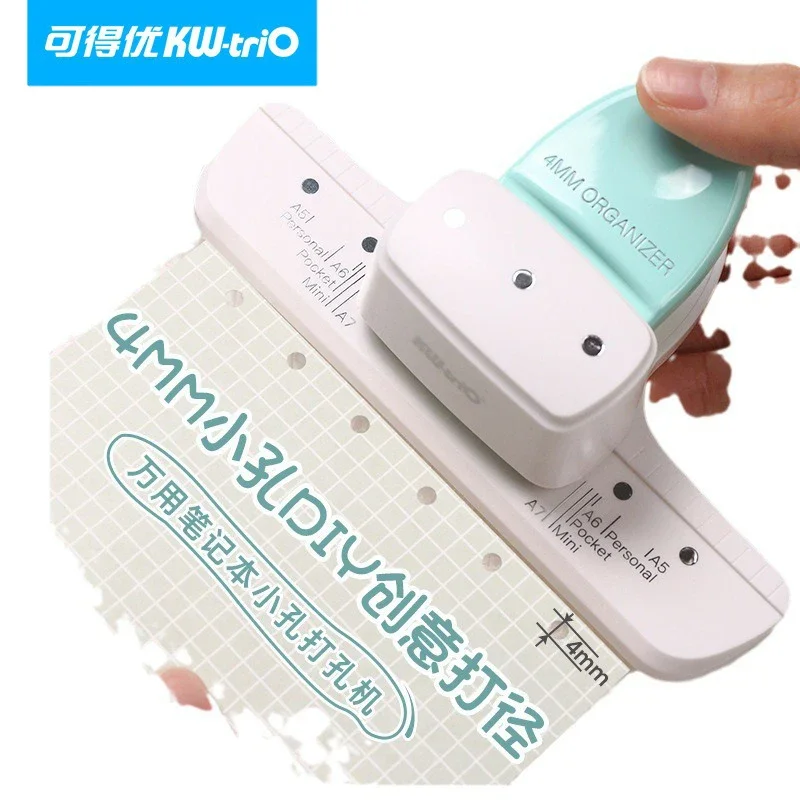 Imagem -06 - Kw-trio Hole Puncher Encadernação de Papel Faça Você Mesmo Papel de Folha Solta Scrapbooking Hole Punch Padrão Material de Escritório Papelaria a5 a6 a7