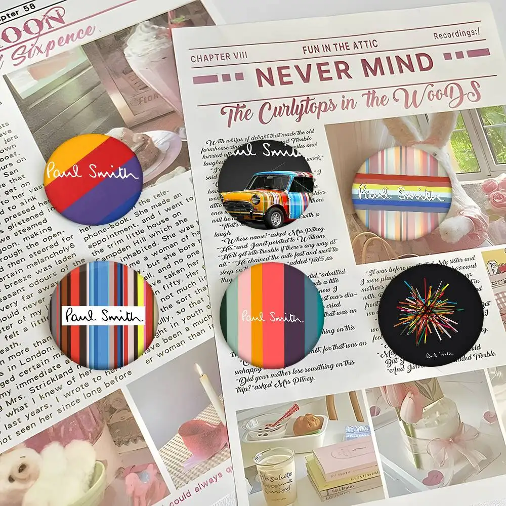 الفن S-س্মিথ Fashion-P-PaulS شارات مستديرة رائعة شارة دبابيس الإبداعية دبابيس للملابس قبعة ظهره هدية اكسسوارات S