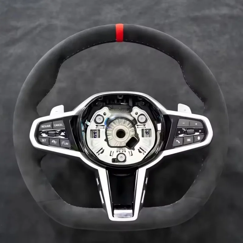 

Customized Suede Car Steering Wheel For BMW G20 G22 G26 G30 F10 G80 G90 X3M X4M X5M G42 M3 G36 G11 G38 G82 Accessories