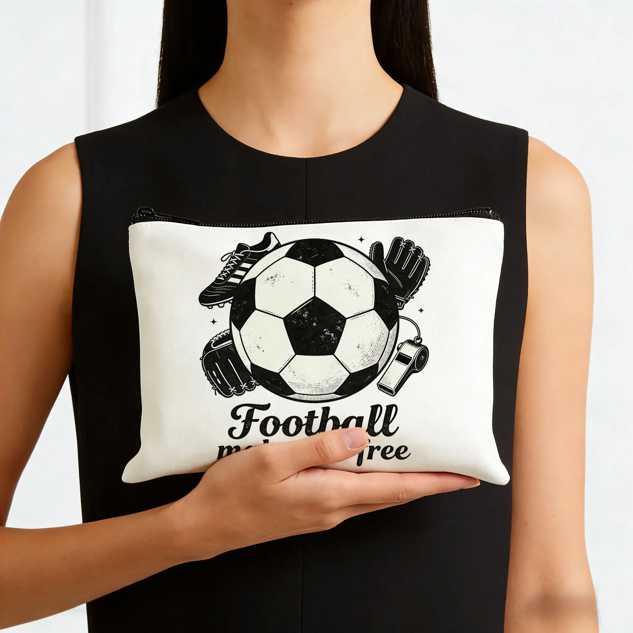 

1PC football themed travel bag with football pattern storage and multi-purpose hand-held travel bag