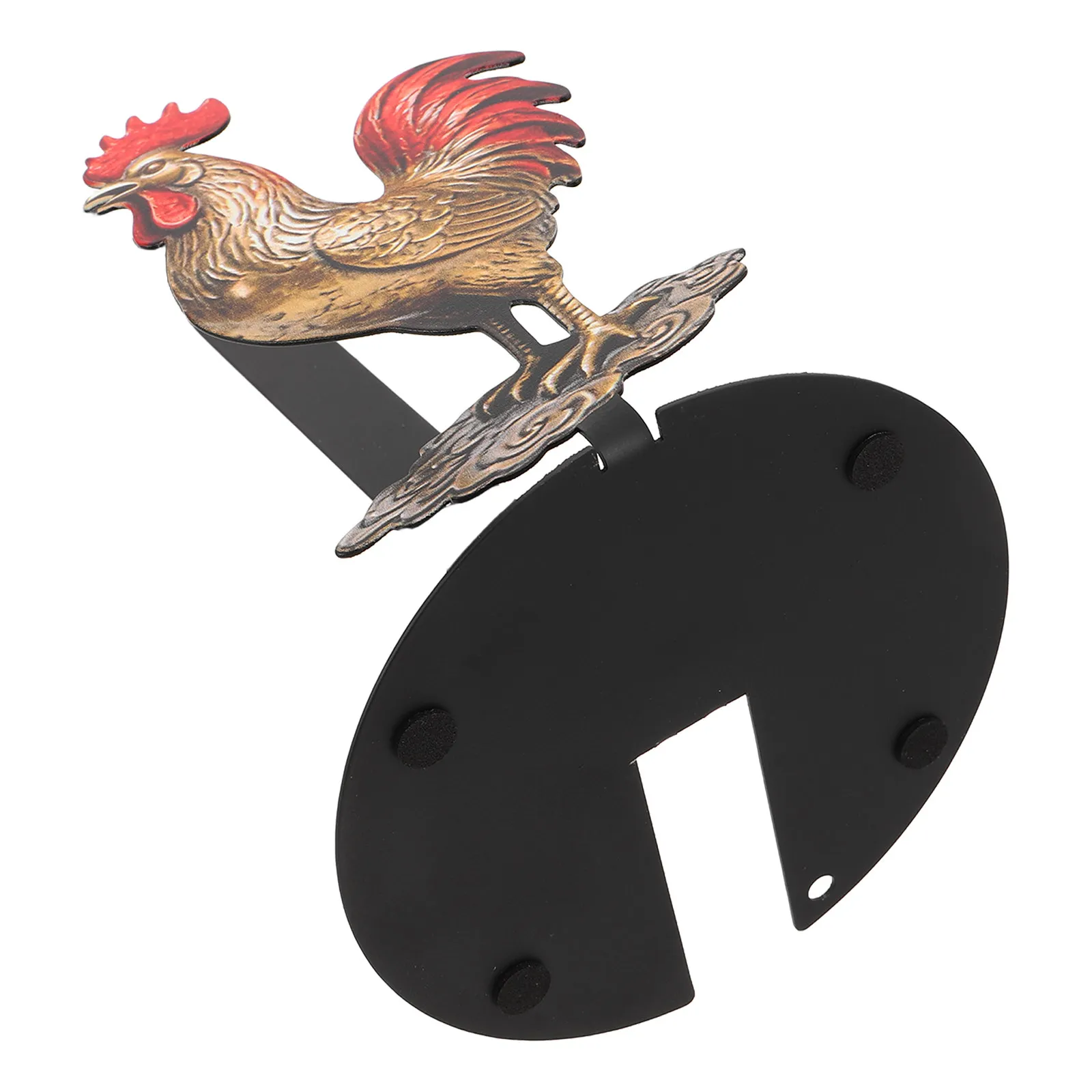 

Countertop Kitchen Paper Towel Holder Farmhouse Rooster Metal Handle Stand Tissue Roll Dispenser Rustic Paper Roll Rack