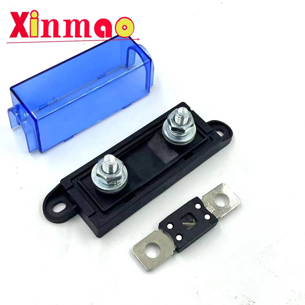 1 set Large Fork Bolt Automobile Fuse holder+ Fuse 30A 50A 80A100A250A-500A High Power ANM MEGA