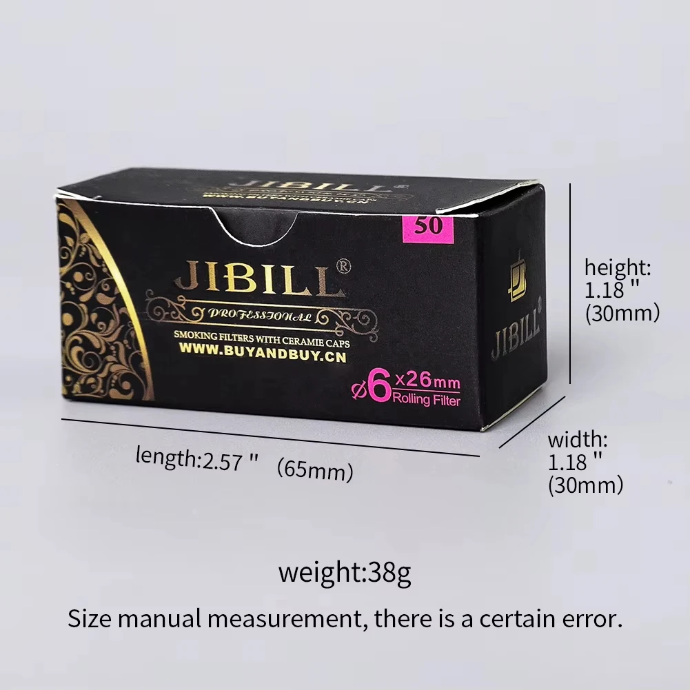 فلتر كربون نشط لأنبوب تدخين التبغ 6 مم/7 مم/8 مم فلتر سيراميك