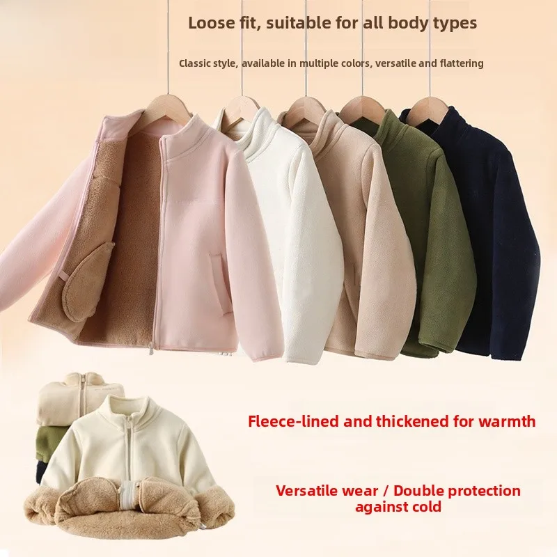 thiened-fce-golf-sports-jaet-for-children-autumn-winter-warm-zipper-closure-spor-casual-sle-ex-golf-outerwear