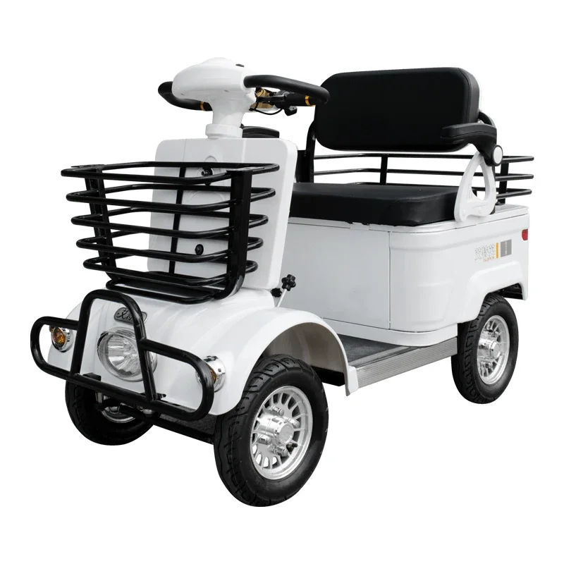 Scooter Electric four-wheeler Sightseeing Disability Special Battery Car Household Moped