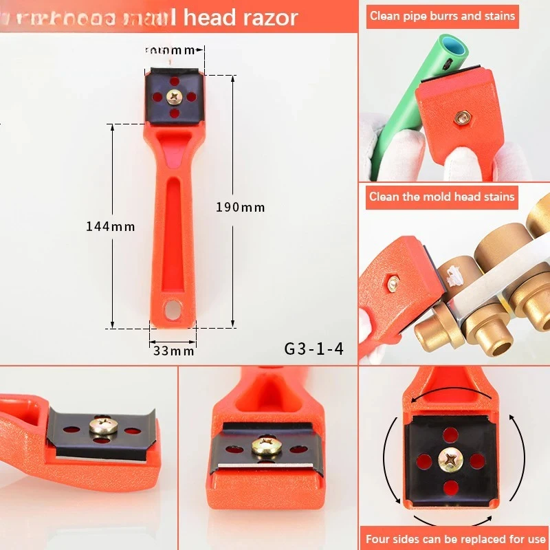 Four sided scraper, PE ring remover, plastic planer PE pipe scraper, electric melting welding machine, edge planer