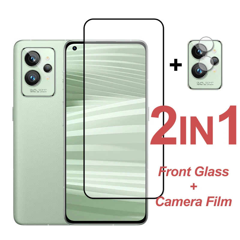 

Protective Glass For Realme GT 2 Pro 9 9i Full Glue Tempered Glass Realme 8 7 C31 C35 GT Neo 3 GT2 Screen Protector Camera Film