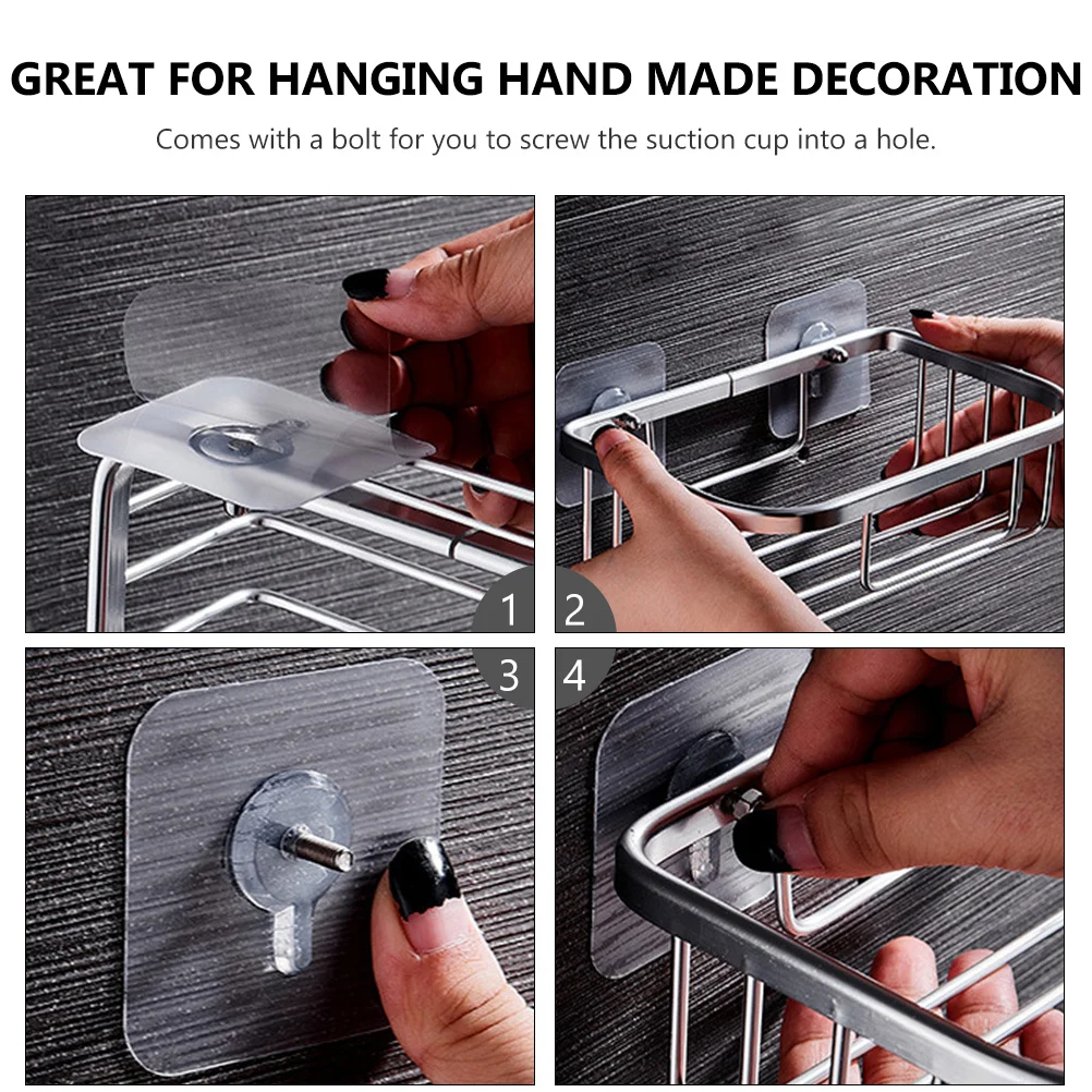 

12pcs Clear Wall Hook Sucker No Trace Nail Adhesive Free Hanger For Glass Window Mirror Sign Holder Suction Cup Mount Furniture