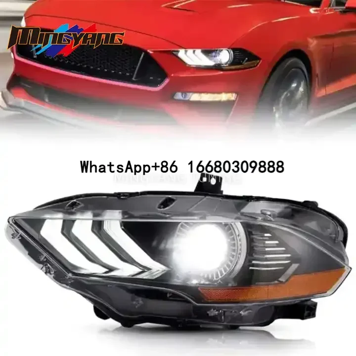 High quality headlamp head light headlight car accessories For Ford Mustang 2018-up led head lights