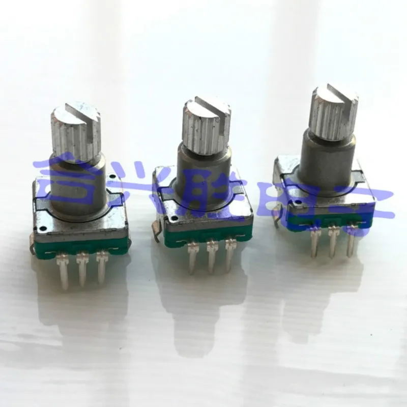 1 Piece EC11 Encoder 30 Positioning 15 Pulses 3000 Car Navigation CD Audio Volume Switch Shaft Length 13MM