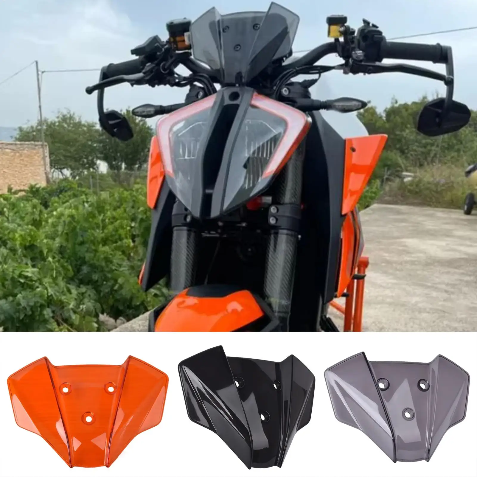 

Motorcycle Windshield Motorcycle Windscreen Windshield Front Accessories Modification Spoiler Extension for Improved Stability