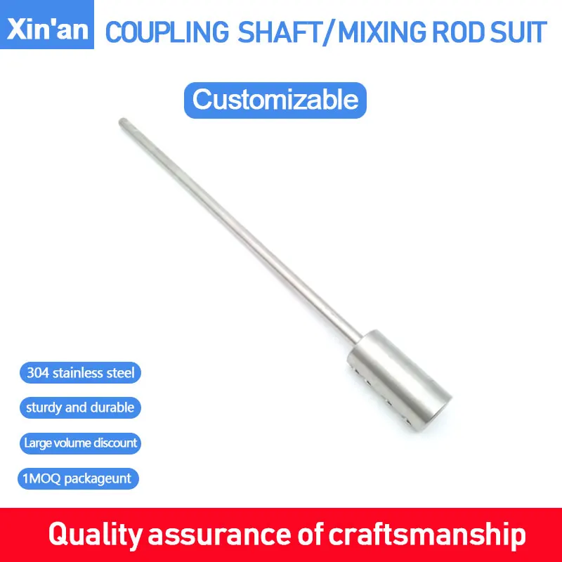 Rigid SUS 304 Stainless Steel Coupling,Motor Coupling,Mixer Rod Connection,Shaft Sleeve Joint,Customizable Keyway