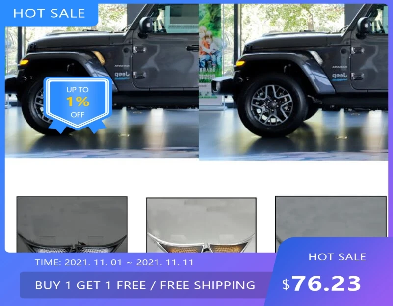 

Режиссер автостайлинга для дневного света Jeep Wrangler 2018 ~ 2021y автоаксессуары светодиодные фары для Jeep Wrangler противотуманные фары