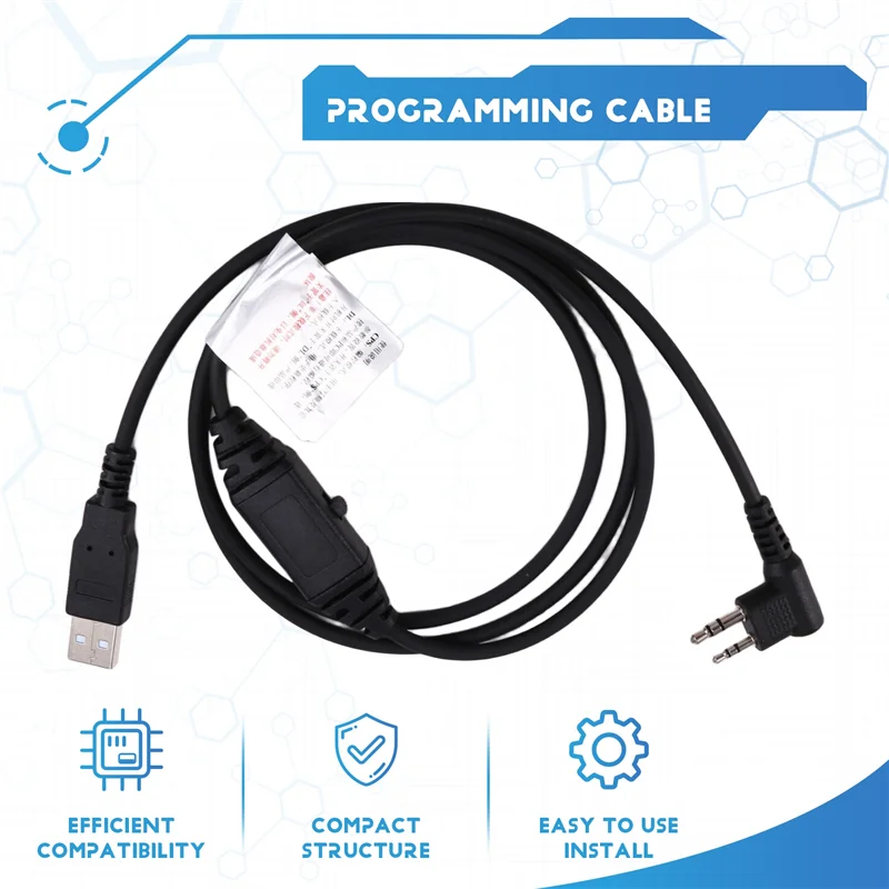 Cable de programación USB PC63 Forhytera PD500 PD506 Walkie Talkie Cable de programación USB-A19R