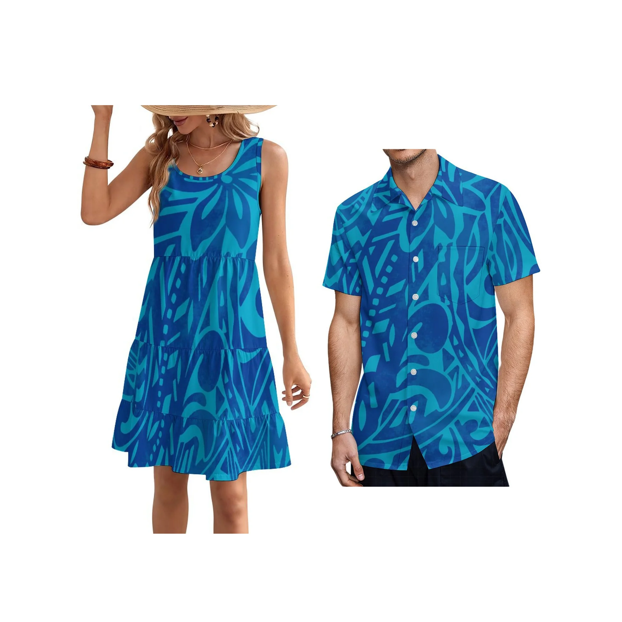 

Платье мини с рюшами и принтом в самоанском стиле, без рукавов, многоярусное, повседневное, с дизайном в стиле островов Тихого океана, для дропшиппинга