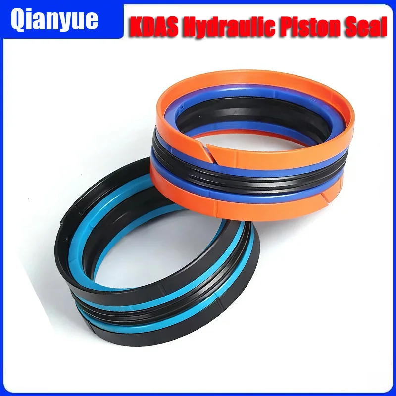 

KDAS Hydraulic Piston Seal - High Temp Resistant Combination Oil Seal for Cylinder Bore, Complete Sealing Kit