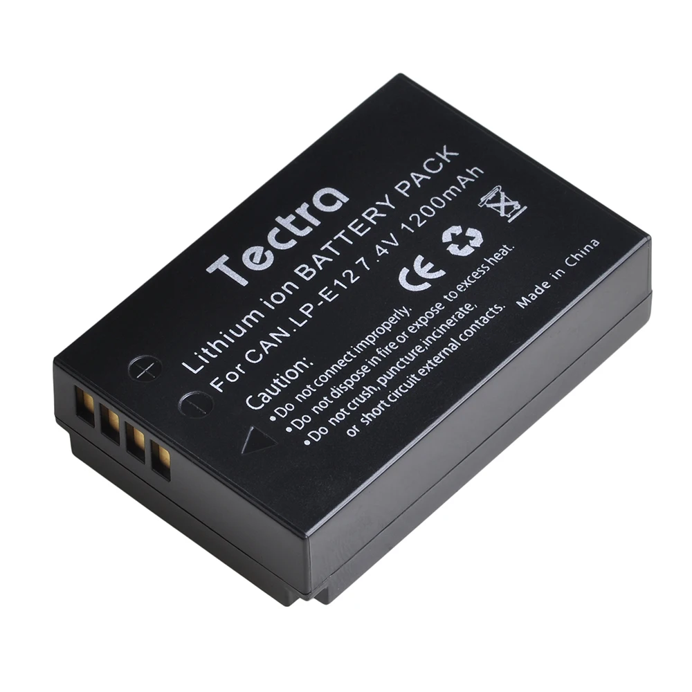 LP-E12 LPE12 аккумулятор + зарядное устройство для Canon Rebel SL1, EOS-M, EOS M2, EOS M10, EOS M50, EOS M100 камера