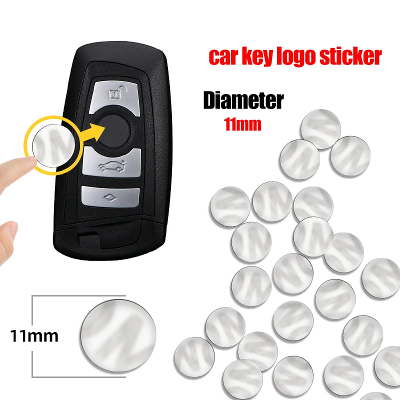 11MM/14MM Remote Car Key Sticker Badge Emblem Replacement For BMW M Performance E36 E60 E90 X2 X1 X3 X5 E46 E39 E70 M3 M5 M6