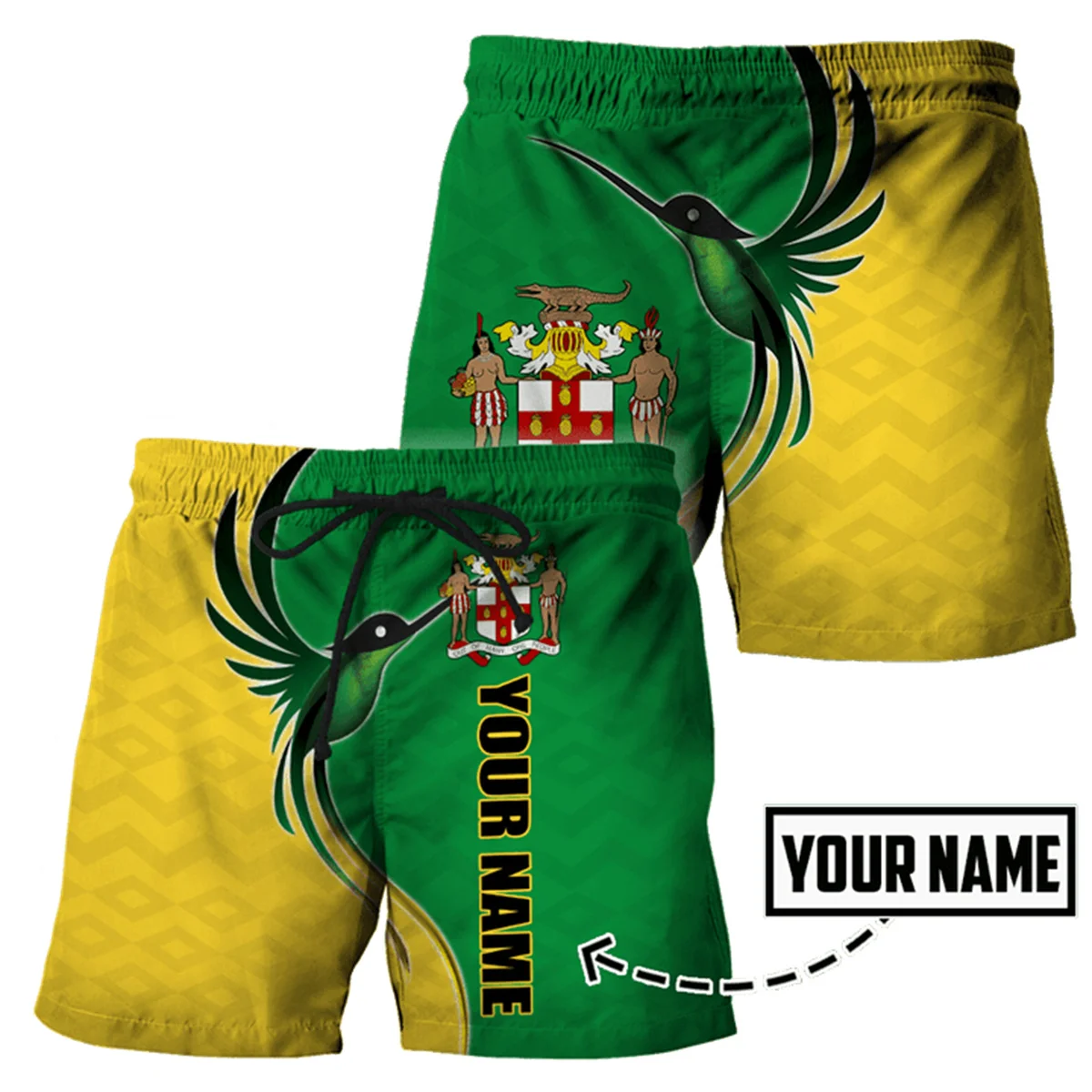 Summer Men Board Shorts 3D JAMAICA Lion Reggae Bob Marley Fashion Men's Bermuda Beach Shorts Trousers Plus Size 6XL Quick Dry-11