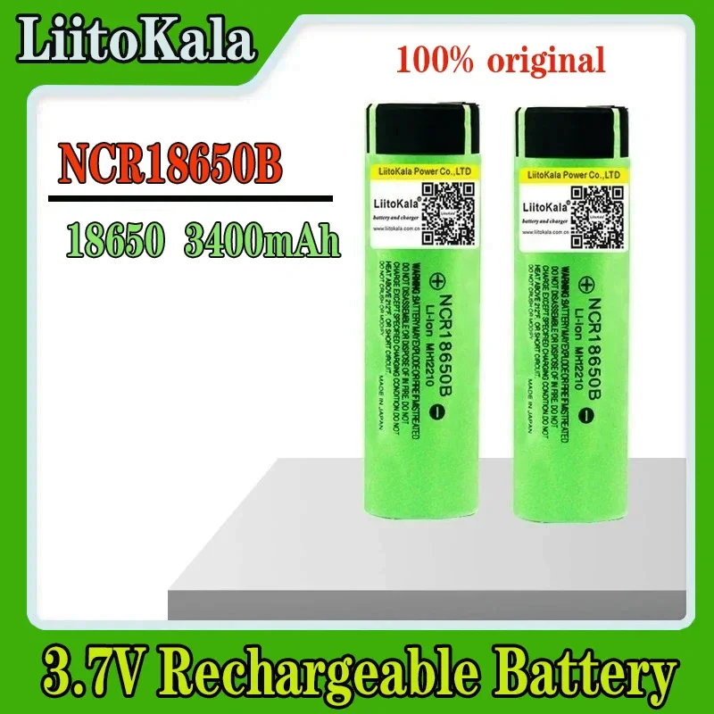 Liitokala New Original NCR18650 3400 34B Rechargeable Li-ion battery 3.7V 18650 3400mAh