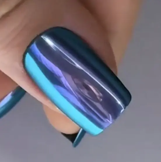 

Опаловый белый гипершифт Хамелеон ColorShift Aurora Хромированный пигмент для ногтей Порошок