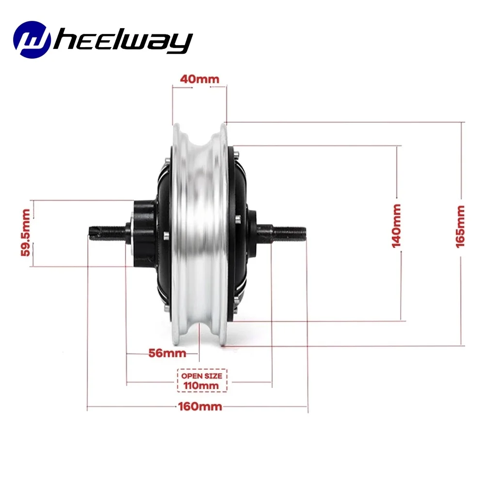 10 inch electric scooter motor, 36V, 48V, 500W, 1000W, bicycle conversion kit, TX hub motor 35-65km/H, brushless motor, high spe