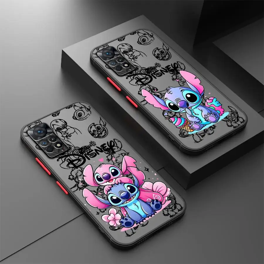 

Cartoon Funny Stitch Phone Case for Xiaomi Redmi Note 11 12 13 Pro Plus 11Pro 5G 7 8 9 10Pro 8T 9S 10S 12S Cover Shell