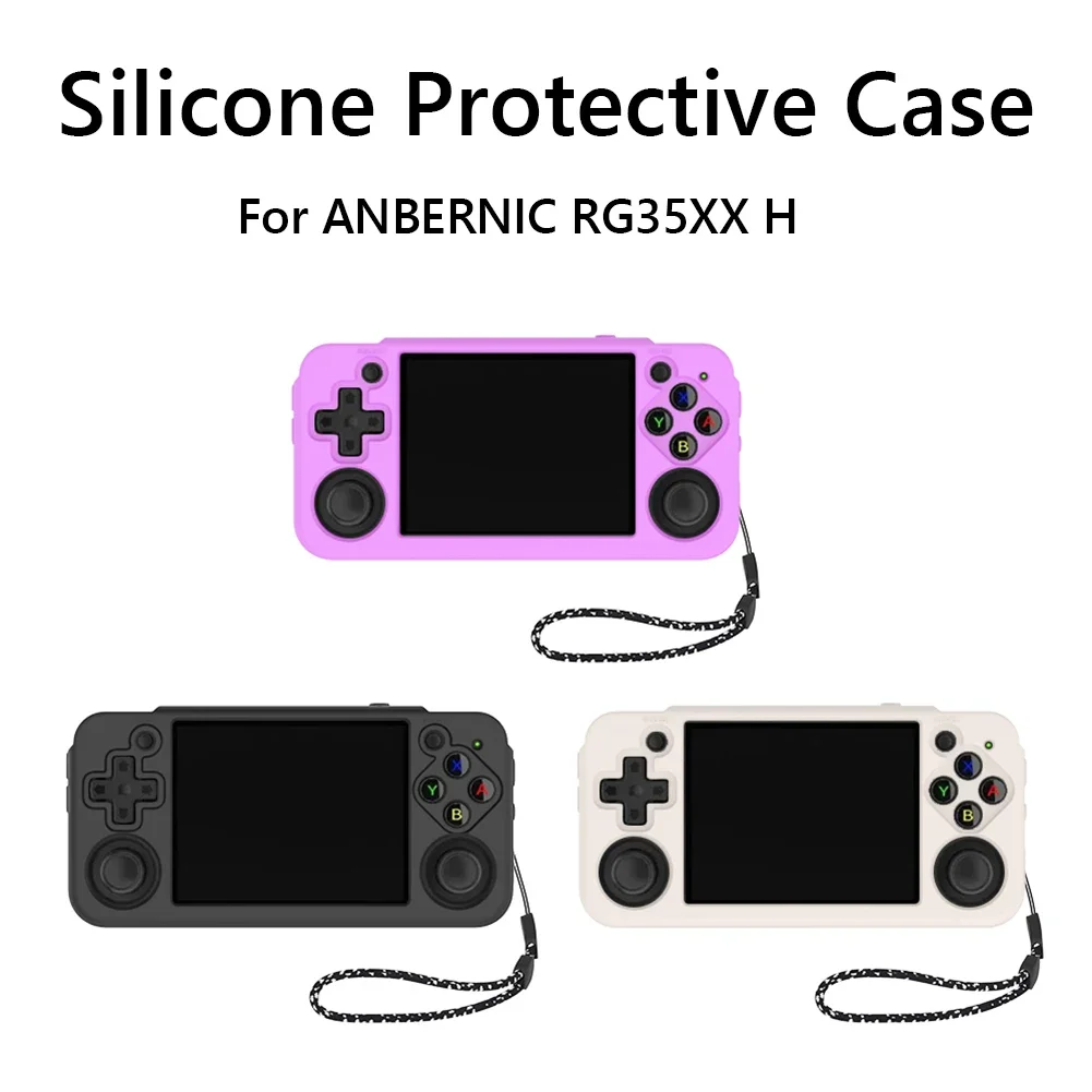 Suitable for ANBERNIC RG35XX H Console Soft Silicone Case Cover Protective Shell Sleeve Anti-Scratch Protector Game Accessories