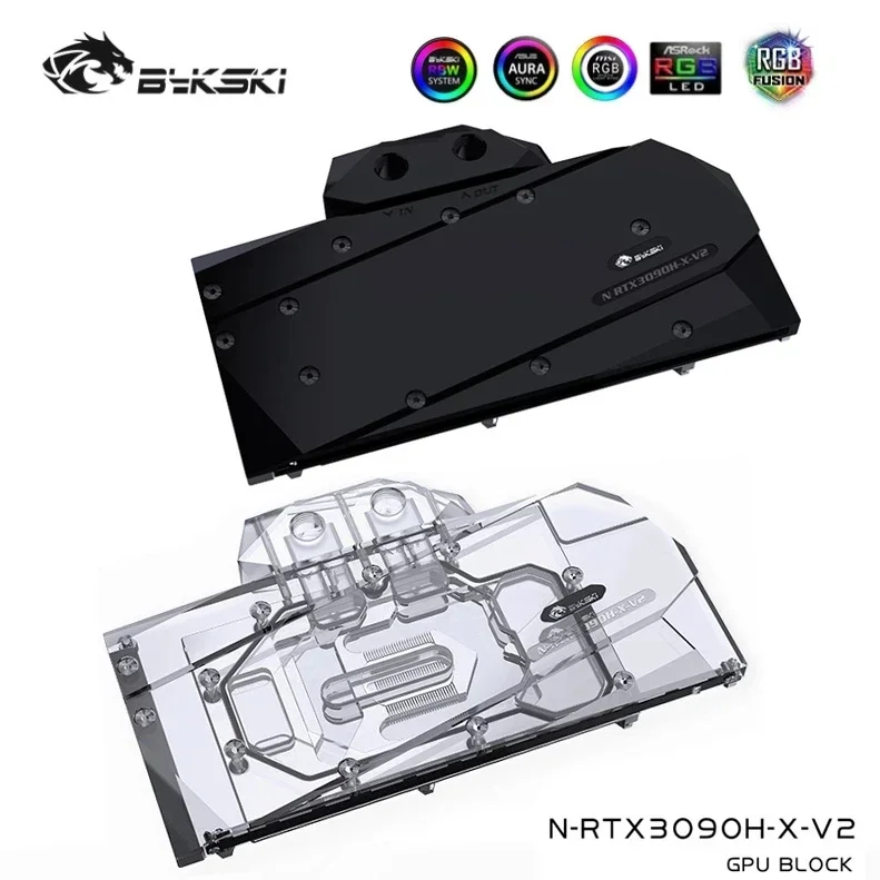 Bykski  3090 GPU Water Block For NVIDIA ZOTAC Palit INNO3D GALAX Founder Edition RTX 3090 3080 Graphic Card, N-RTX3090H-X-V2