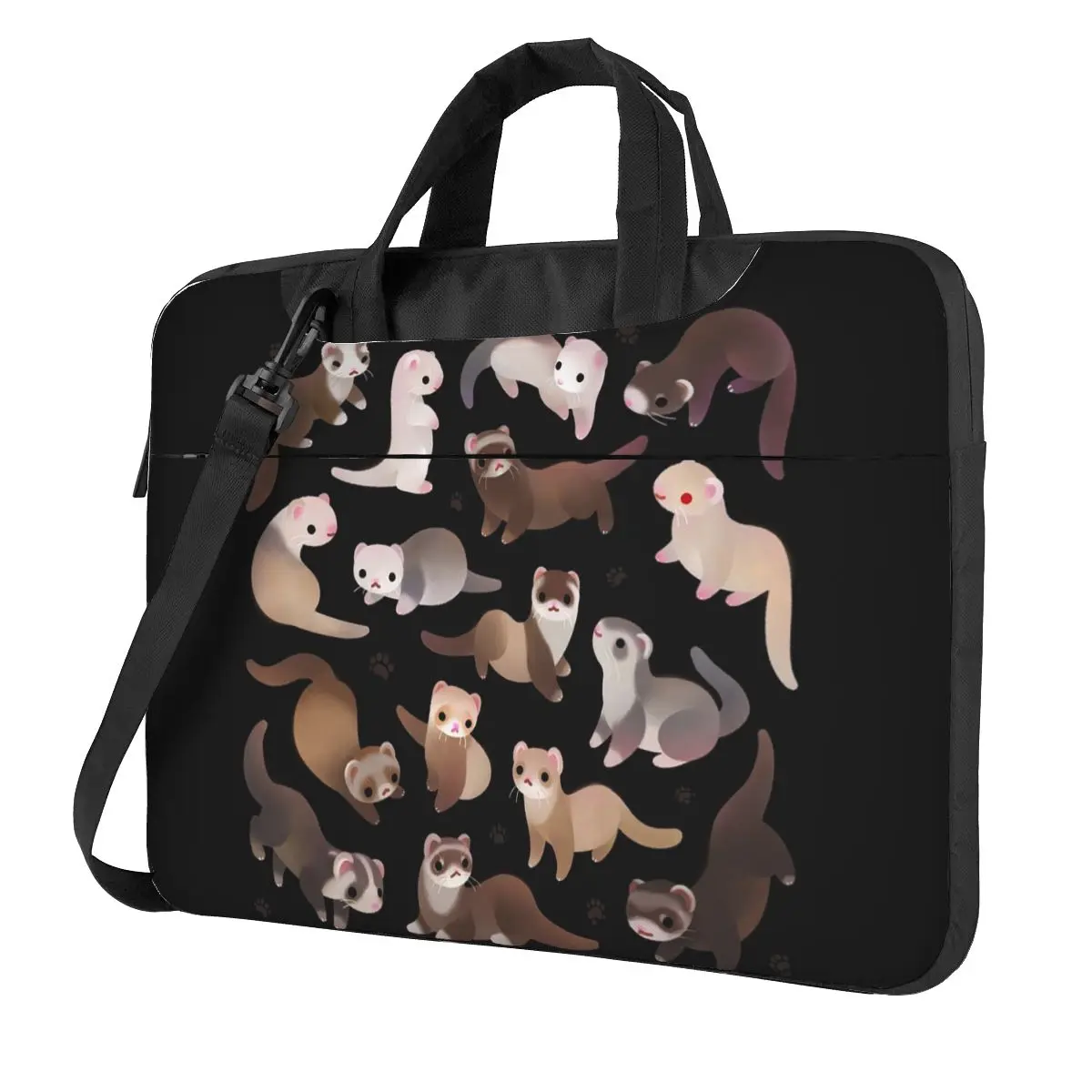 Ferret - Dark Laptop Bag Shockproof Case Computer Bag 13 14 15.6 Inch Crossbody Laptop Pouch For Macbook Pro Air
