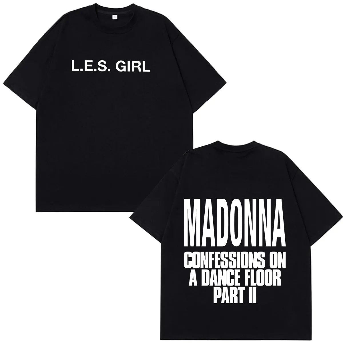Футболка с принтом Madonna CONFESSIONS II Album Tour 2026, мужская и женская, модная летняя хлопковая свободная повседневная футболка, уличная одежда.