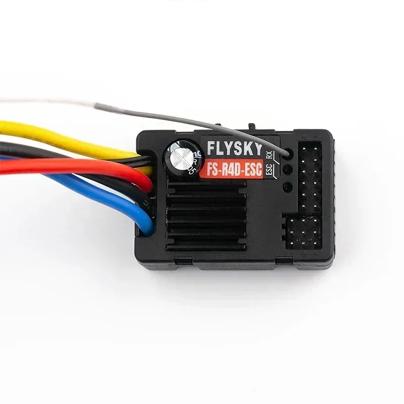 FlySky FS-R4D-ESC penerima dua arah dengan kontrol cahaya yang dapat disesuaikan secara elektrik untuk remote control G7P/MG7