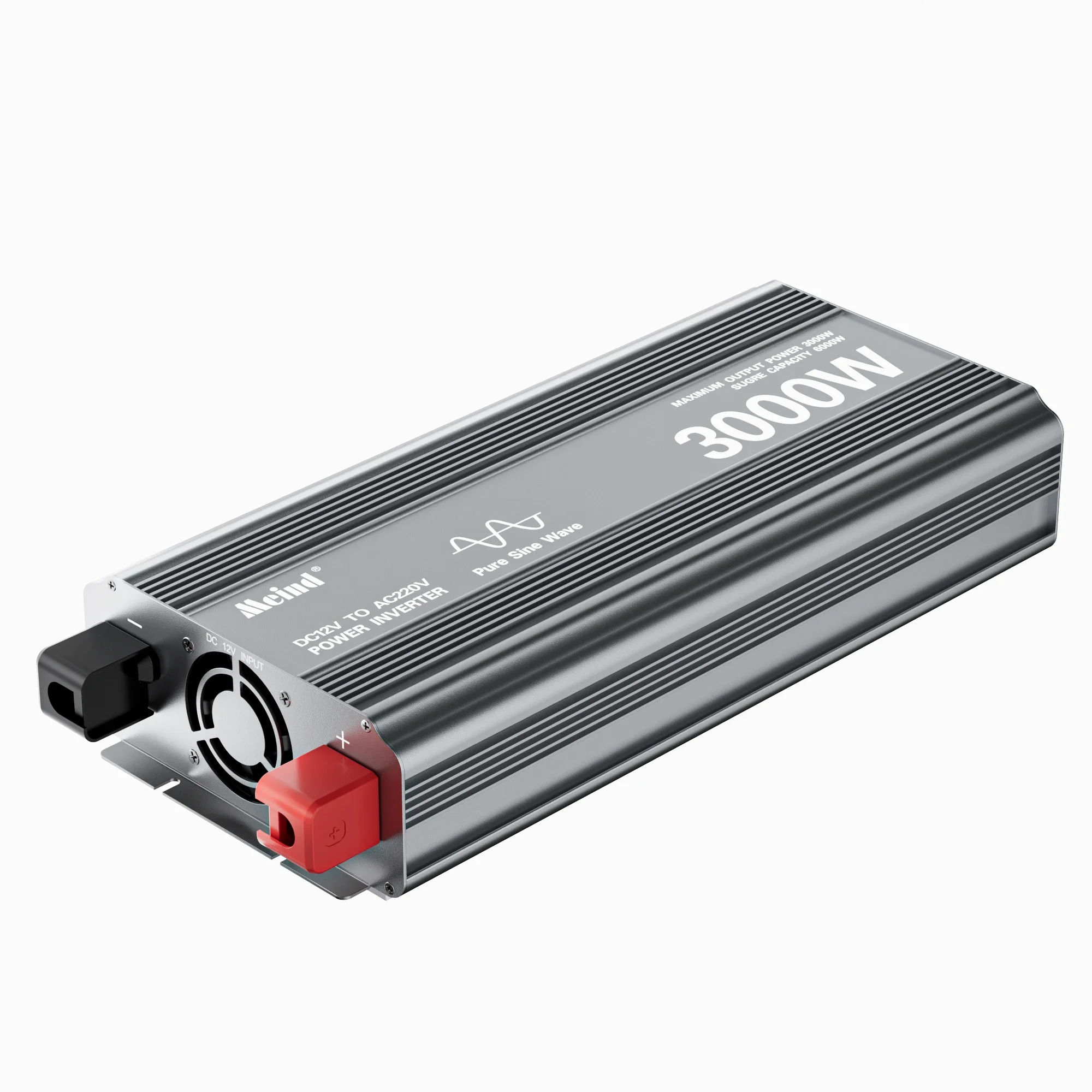 3000W Pure Sine Wave Inverter DC AC Power Converter 12V/24V Inverter for Home Automotive Industrial Use 6000W Peak Power 220V AC