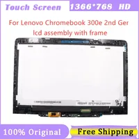 Pantalla táctil para ordenador portátil de 11,6 pulgadas para lenovo 300e Chromebook 2a generación 81MB 81QC 82CE pantalla LED + marco + conjuntos de placa módulo LCD