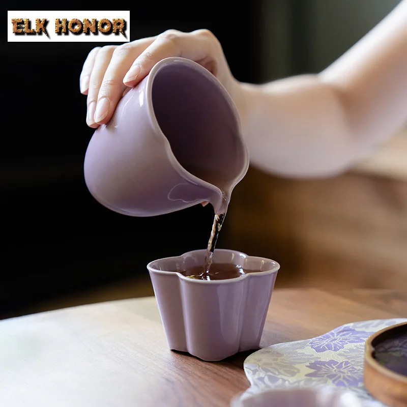 190ml Purple Tea Pitcher Tea Divider Serving Cup Tea-separating Cha Hai Dispenser Justice Cup Fair Mug Tea Services Accessories - view 2