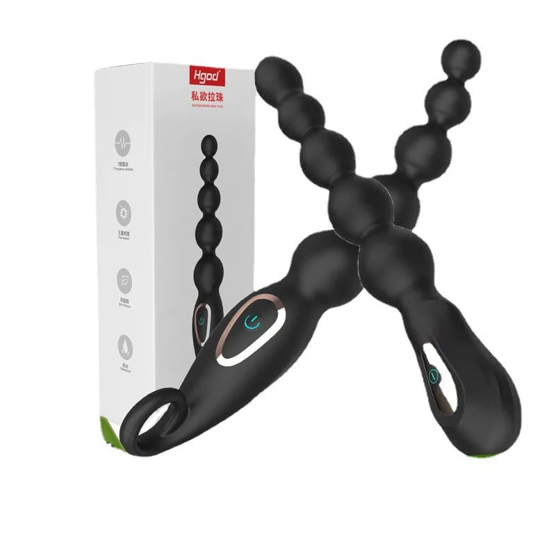 Dreamhorse – anneau de scène arrière, perle de traction, Plug Anal masculin, Couple, Vibration multi-fréquence, produits de Masturbation en Silicone pour la Prostate