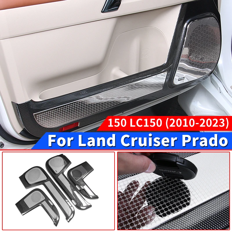 

For Toyota Land Cruiser Prado 150 Lc150 2023-2010 Car Door Protective Pad Horn Cover Interior Upgraded Decoration Accessories
