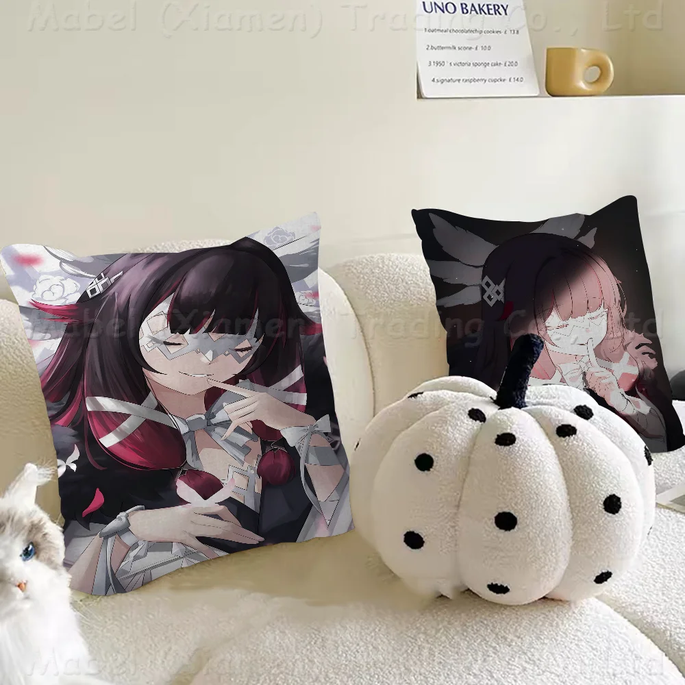 Genshin Impact Columbina Movie Pillowcase Toon Gift Cushion Cover Bedroom Home Sofa Chair Seat Decor Pillow Case