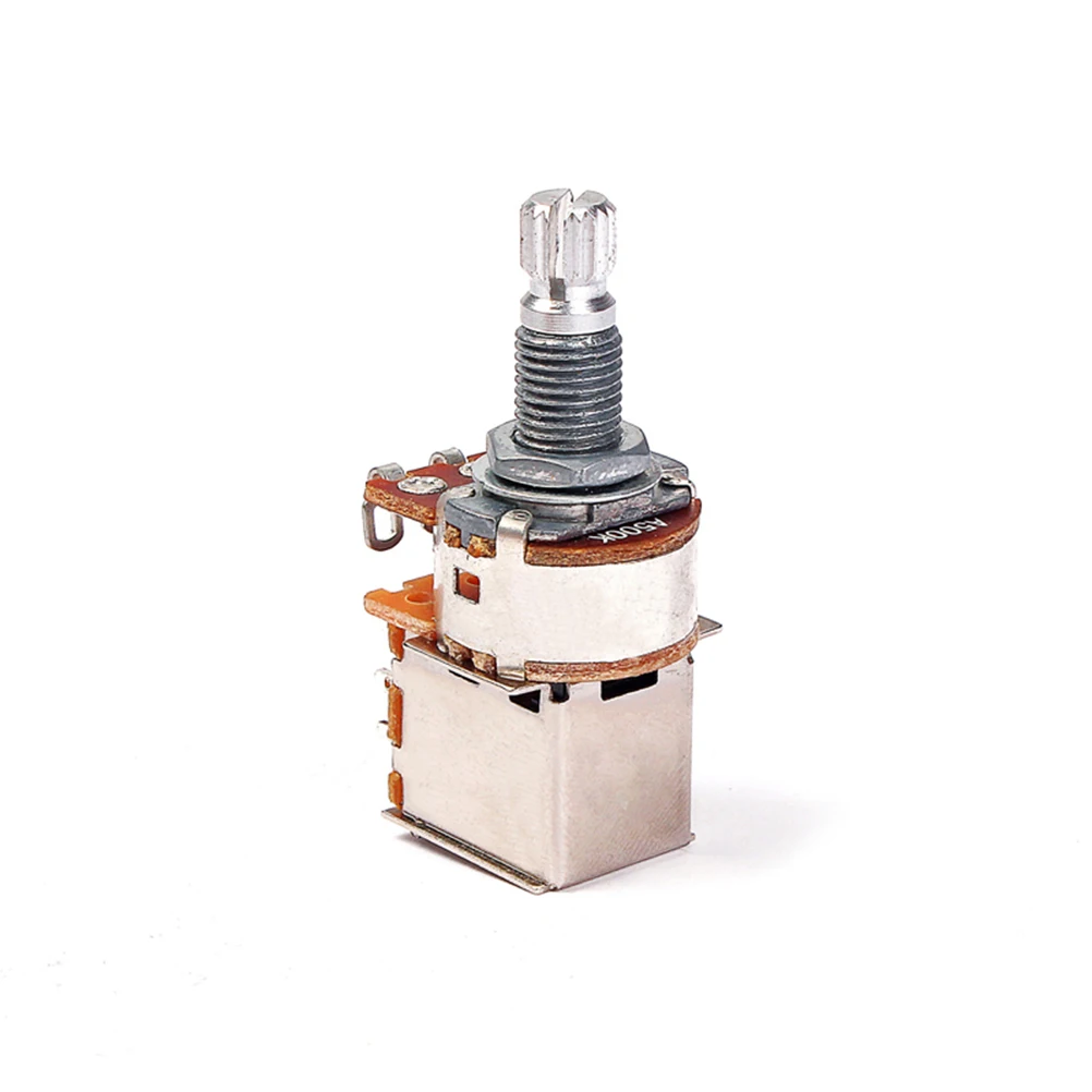 

18Mm A500K Guitar Potentiometer Tone Volume Control For Guitar Bass Gp209 Coarse Knurled Shaft Audio Potentiometers Instrument