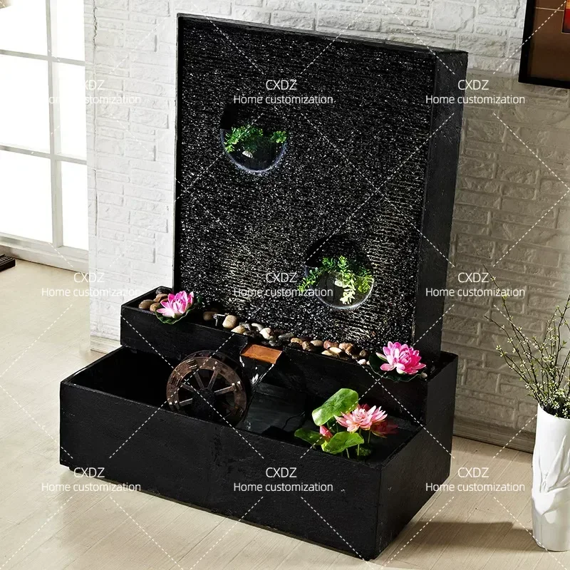 Stone Water Curtain Wall Running Water Screen for Courtyard Villa Entrance Partition Rockery Fountain Fish Pond Ornament