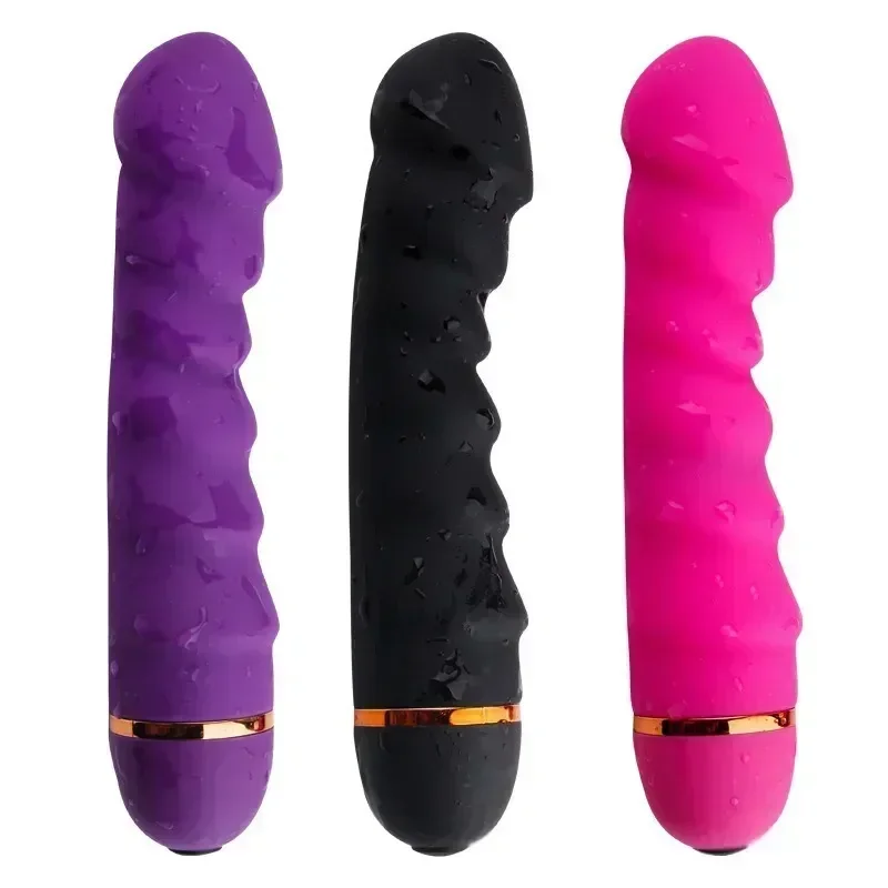 Vibrador fuerte de 10 modos, Juguetes sexuales para adultos, consolador de punto G de silicona suave, pene realista, estimulador del clítoris, masturbador femenino Vibrat